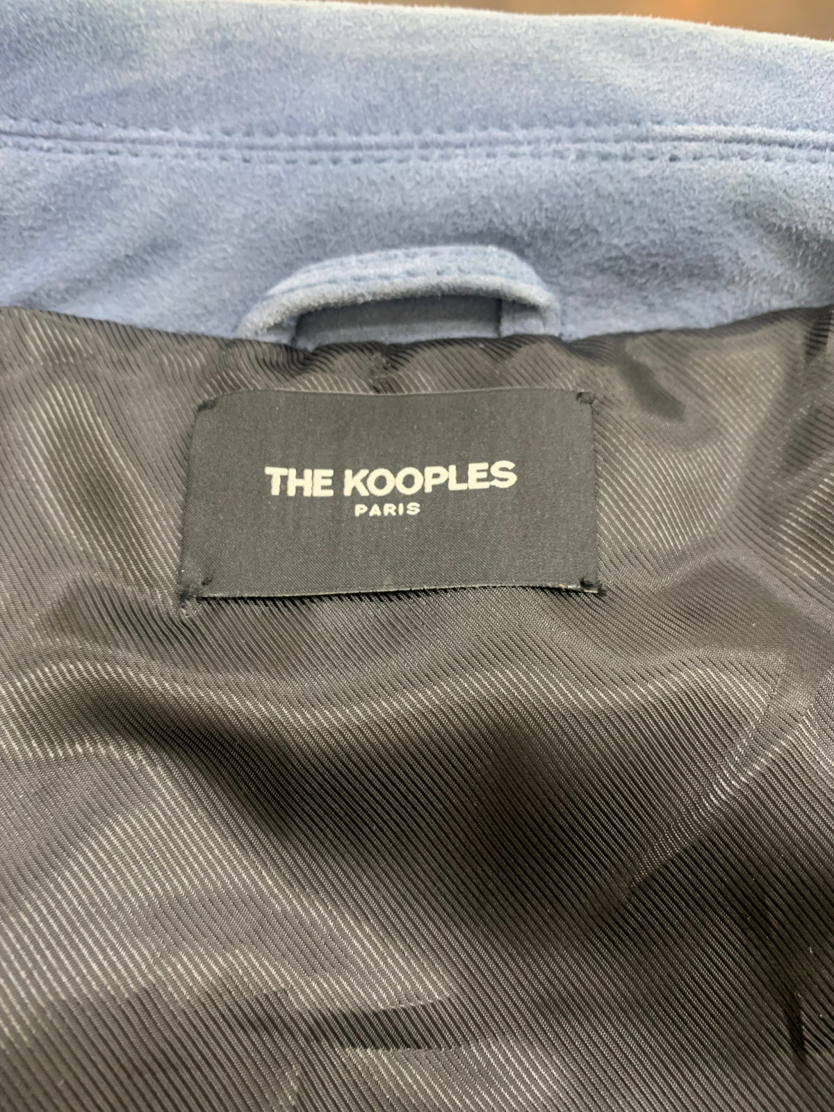 THE KOOPLES Paris - Blue Suede Jacket - Sz 1