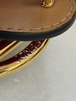 FENDI - Gold F Reversible Red / Tan Leather Belt