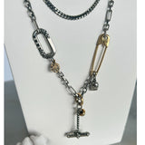 ALEXANDER McQUEEN - Charm & Safety Pin Necklace