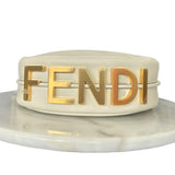 FENDI - Fendigraphy Small White Leather Bag