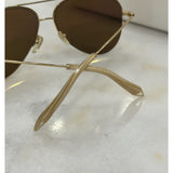 VICTORIA BECKHAM - 18k Gold-Plated Aviator Sunglasses