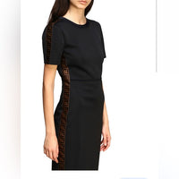 FENDI - FF Motif Black Dress Sz 38