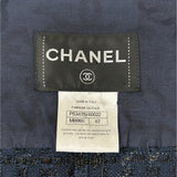 CHANEL - Navy & Black Houndstooth Jacket Sz 42