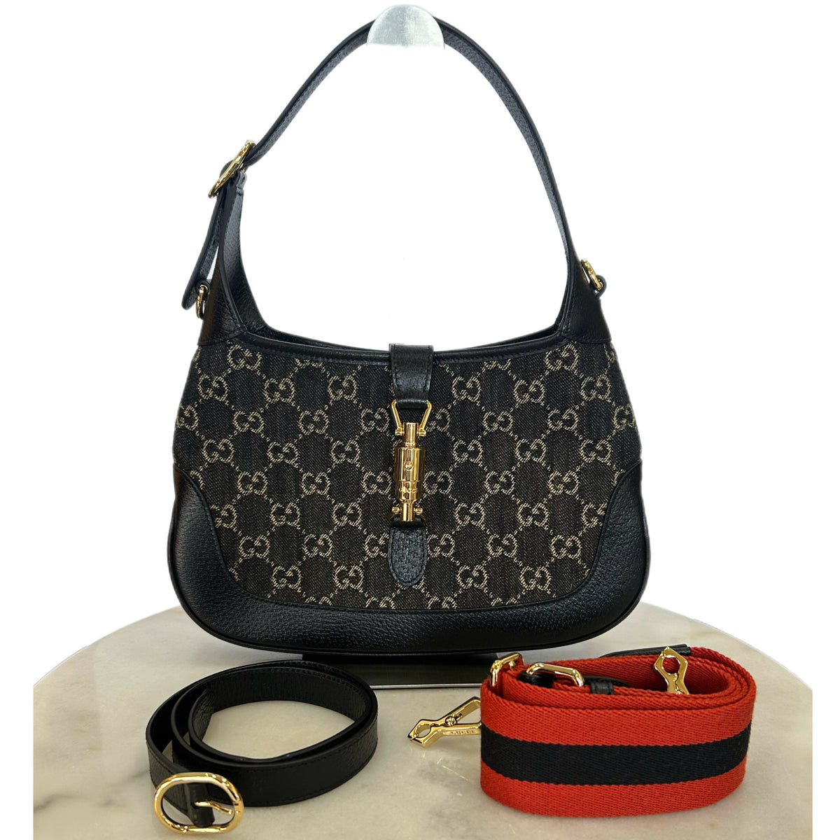 GUCCI - Jackie 1961 Denim Shoulder Bag