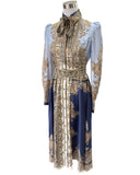 ZIMMERMANN - Luminous Paisley-Print Silk Midi Dress Sz 0