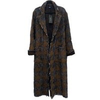 AVANT TOI - Felted Wool- Blend Houndstooth Coat Sz XL