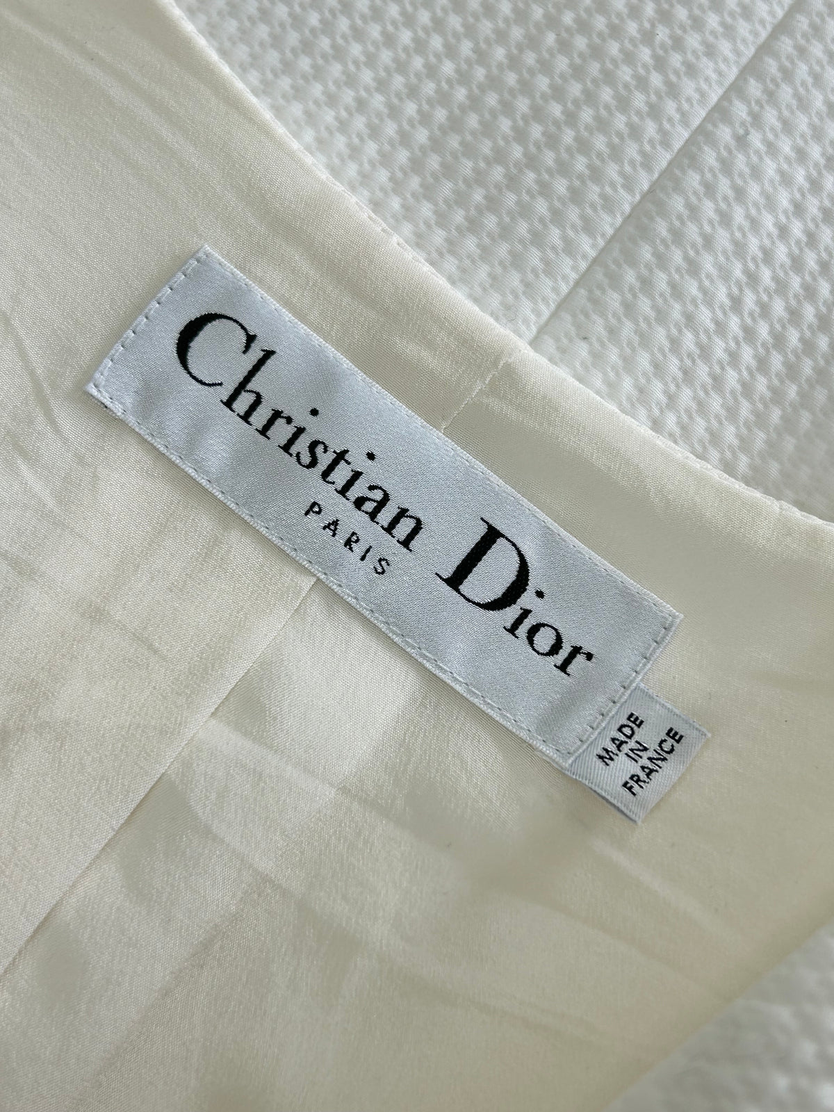 DIOR - White Cotton Sleeveless Dress Sz IT 44