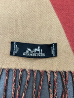 HERMÈS - Cashmere Fringe Large Stole Shawl