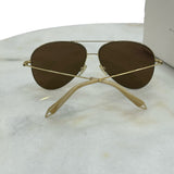 VICTORIA BECKHAM - 18k Gold-Plated Aviator Sunglasses