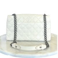 CHANEL - City Rock Leather Cream Flap Bag