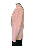BALMAIN - Double Breasted Pink Wool Blazer Sz 34 FR