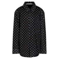 ALEXANDER WANG - Crystal-Embellished Denim Shirt