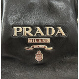 PRADA - Black Nappa Leather Top Handle Bag
