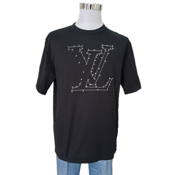 LOUIS VUITTON - LV Stitch Print & Embroidered T-Shirt