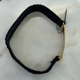 FENDI - Gold FF Buckle - Black Velvet Waist Belt