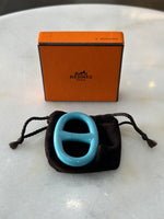 HERMÈS - Chaine d'Ancre Scarf Ring Blue