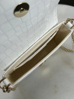 SCANLAN THEODORE
- White Croc Mini Triangle Diamanté Bag
