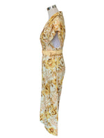 ZIMMERMANN - Rosa Roll Cuff Linen Jumpsuit Sz 1