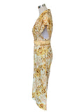 ZIMMERMANN - Rosa Roll Cuff Linen Jumpsuit Sz 1