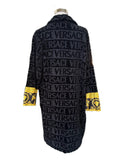 VERSACE - I Love Black Baroque Bathrobe Men’s Sz L