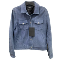 THE KOOPLES Paris - Blue Suede Jacket - Sz 1
