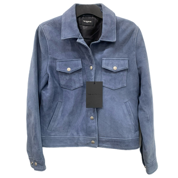 THE KOOPLES Paris - Blue Suede Jacket - Sz 1