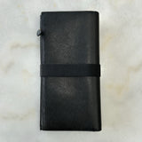 PRADA - Saffiano Black Leather Travel Wallet