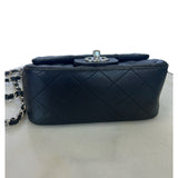 CHANEL - Mini Square Flap Bag in Black