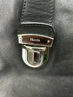PRADA - Black Leather Tote / Shoulder Bag