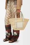 LOEWE - Medium Basket Bag in Palm Leaf Raffia & Calf