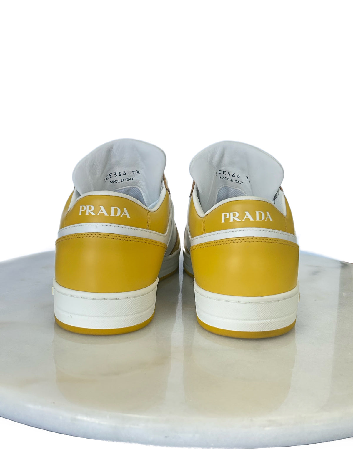 PRADA - Downtown Low-top Leather Sneakers Mens’ Sz 7.5/Suit AUS 7.5-8