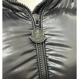MONCLER - Berre Giubbotto Black Hooded Down Jacket Sz 1