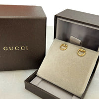 GUCCI - 18k Gold Horsebit Stud Earrings