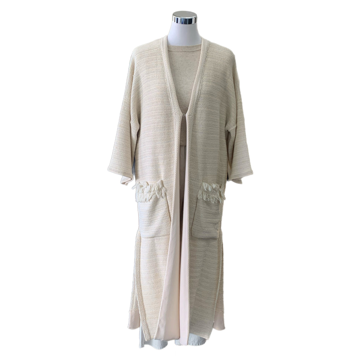 CHLOE - Longline Knit Cardigan Coat Sz M