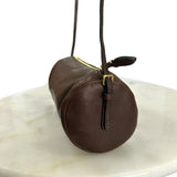 MIU MIU - Nappa Brown Leather Pouch Bag