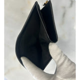 PRADA - Black Saffiano Triangle Wallet