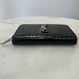 SAINT LAURENT - Cassandre YSL Croc Wallet