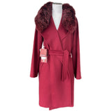 MAX MARA STUDIO - Virgin Wool Hooded Coat Sz IT 46