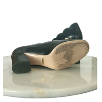 GUCCI - Pearl & Scalloped Edge Block Heels Sz 37.5 EU