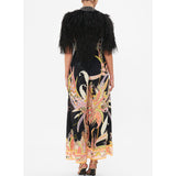 CAMILLA - Lady Of The Moon Feather Beaded Gilet Sz S