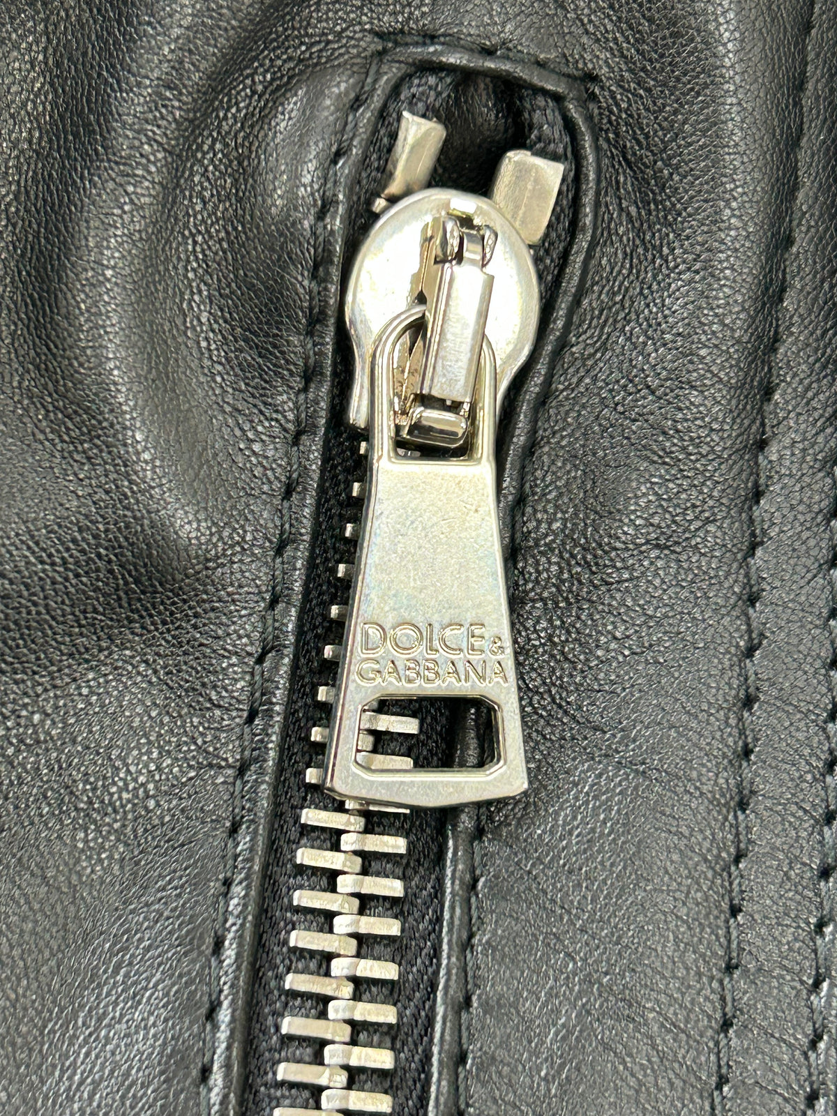 DOLCE & GABBANA - Lamb Leather Black Jacket Sz S / IT 40