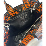 PRADA - Madras Woven Leather Tote Bag