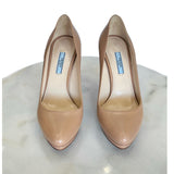 PRADA - Nude Leather Capretto Pumps Sz 38.5