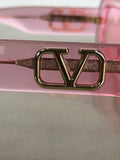 VALENTINO - VA4108 Pink Rectangle Sunglasses