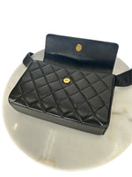 CHANEL - Diamond Quilted Leather CC Black Shoulder Bag