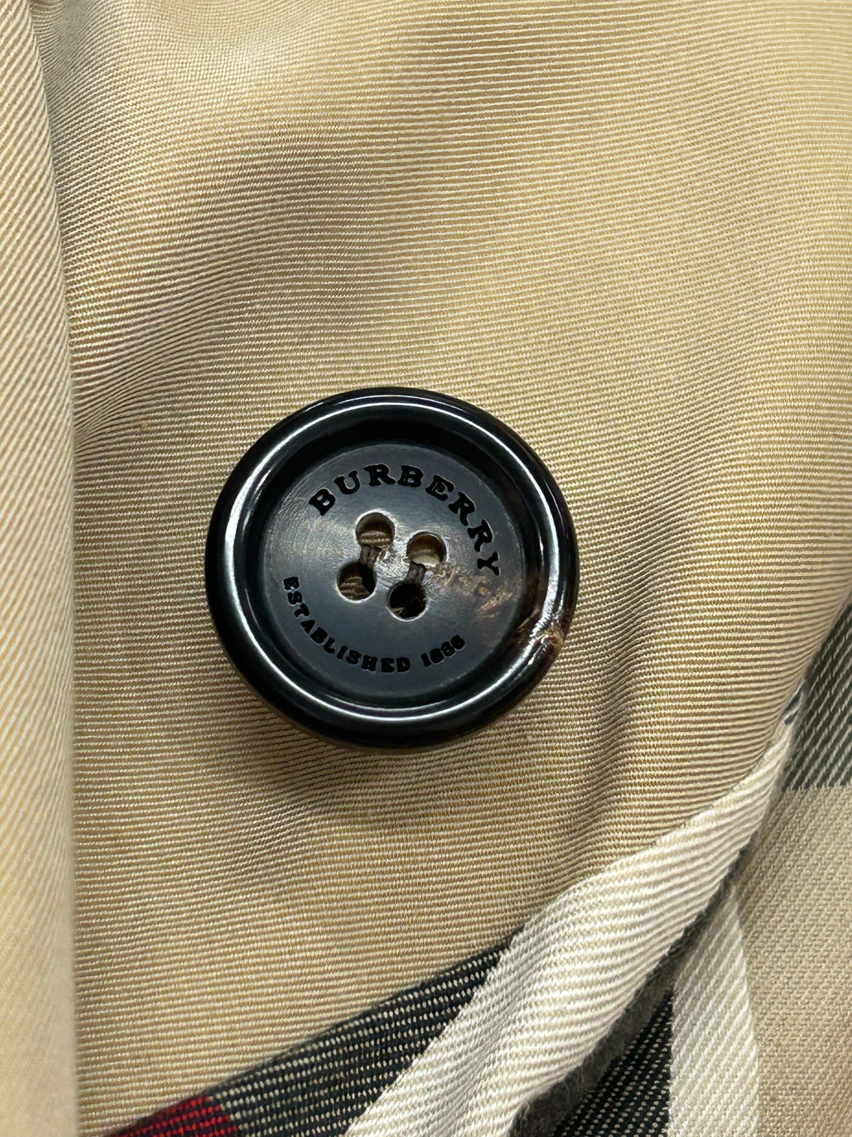 BURBERRY - Classic Beige A-Line Trench Coat Sz 36