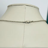 TIFFANY & Co. - Sterling Silver Large Oval Key Pendant & Chain