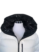 MONCLER - Herbe Hooded Short Down Jacket Sz 3 - Natural White