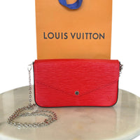 LOUIS VUITTON - Felicie Pochette - Red Epi Leather Crossbody Bag