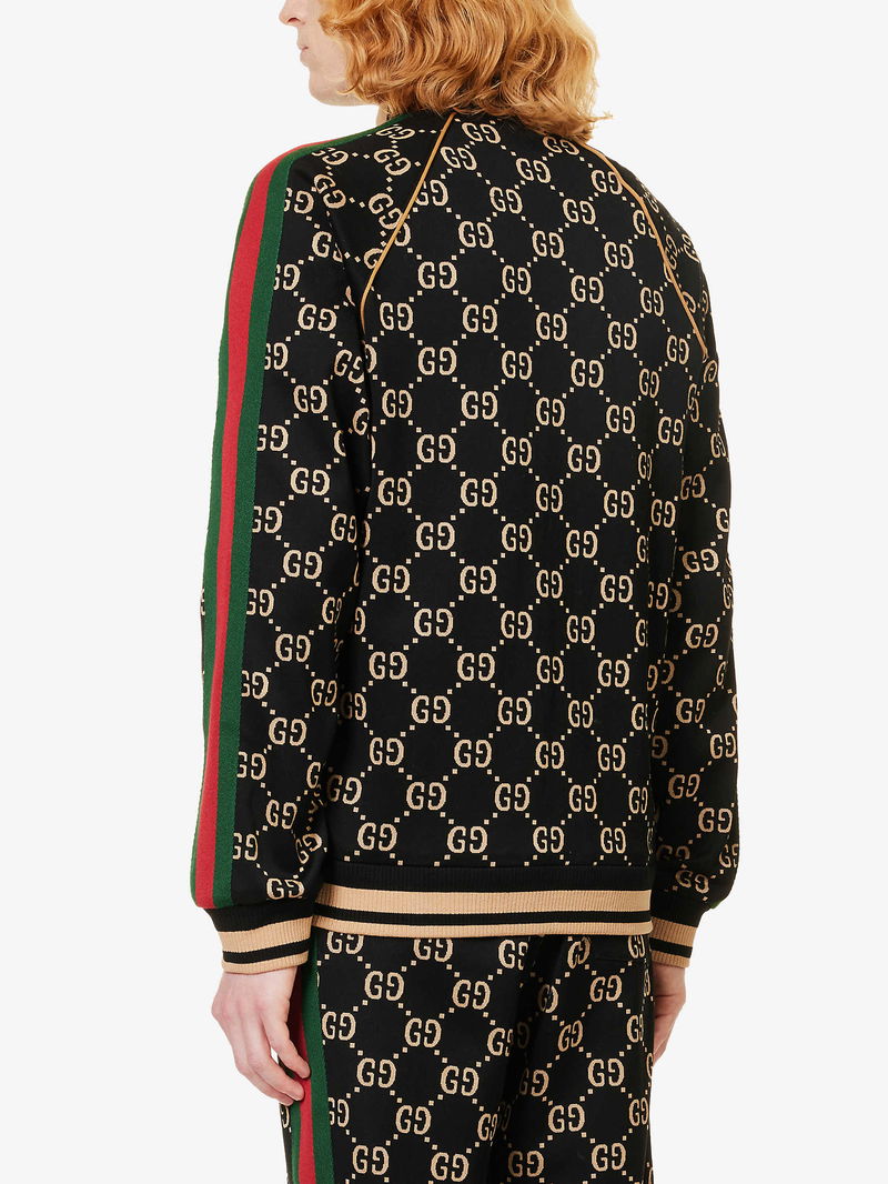 GUCCI - Monogram Side-Stripe Jacket Sz XL